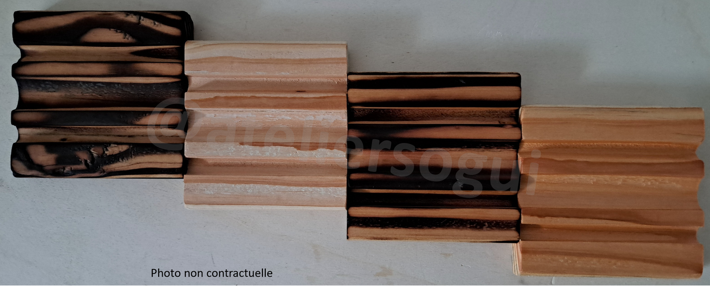 Porte-savon en bois massif