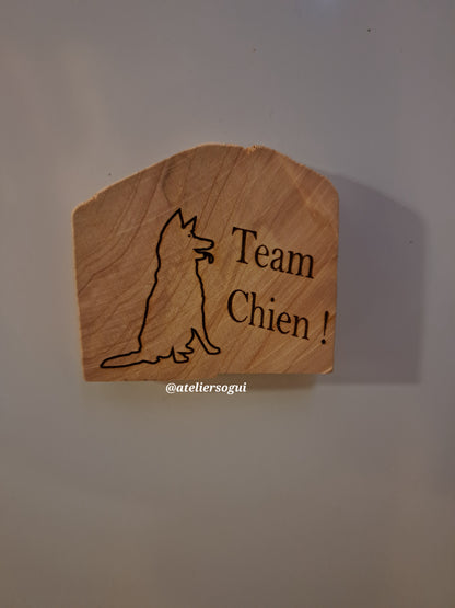 Magnet en bois massif